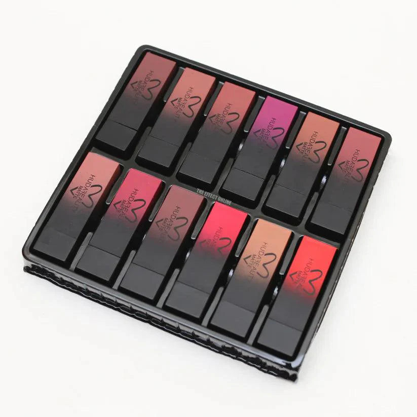 Huda Beauty Matte Lipstick Set - 12 Pcs